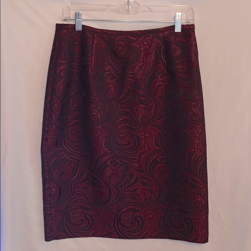 Women’s Deep Red Pencil Skirt Size 8